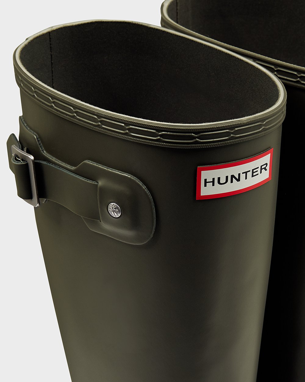 Hunter Hombre Original - Botas de Lluvia Verde Oscuro Oliva - 327-RXBTMN